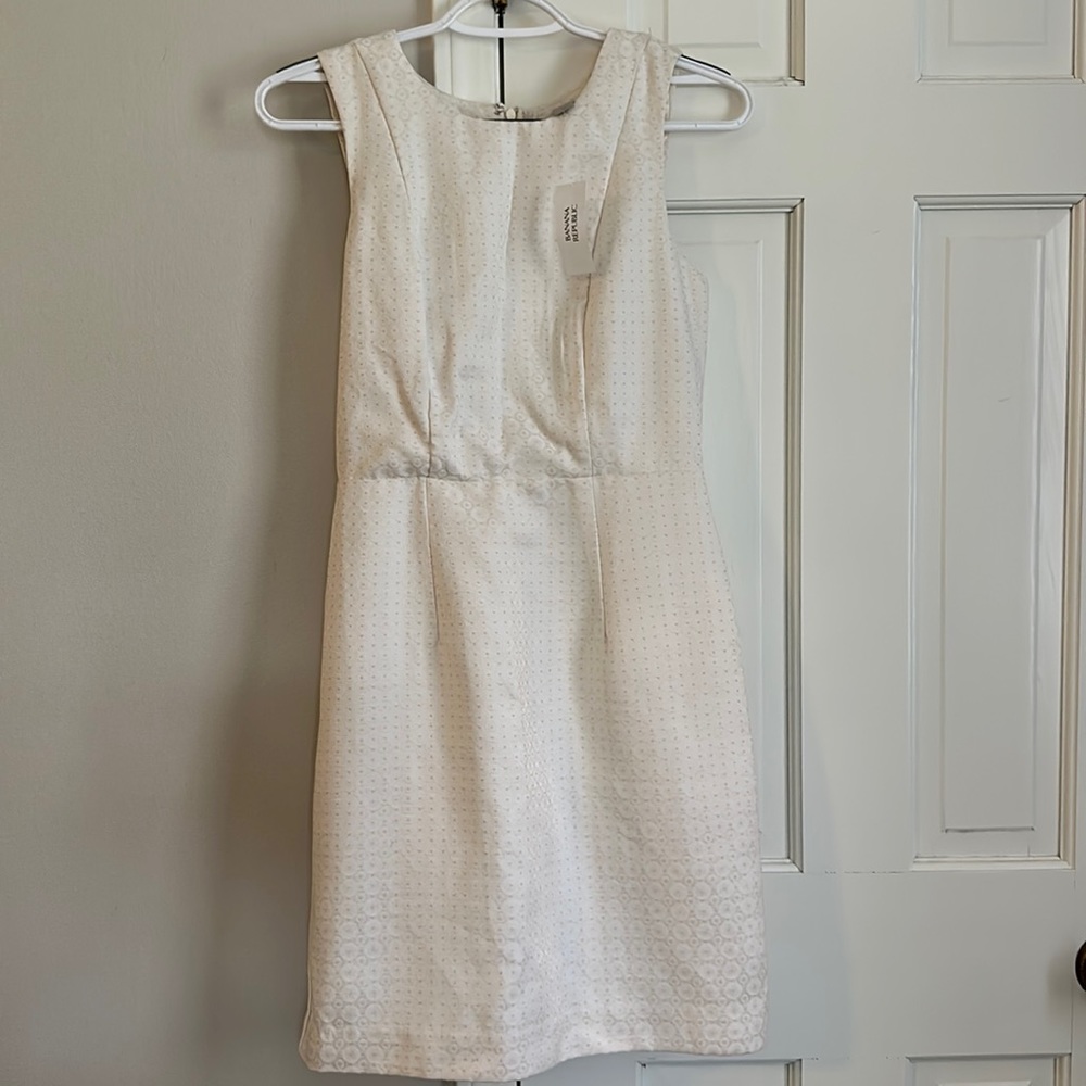 👗 SOLD 👗 Banana Republic 2P Creme Sheath Dress